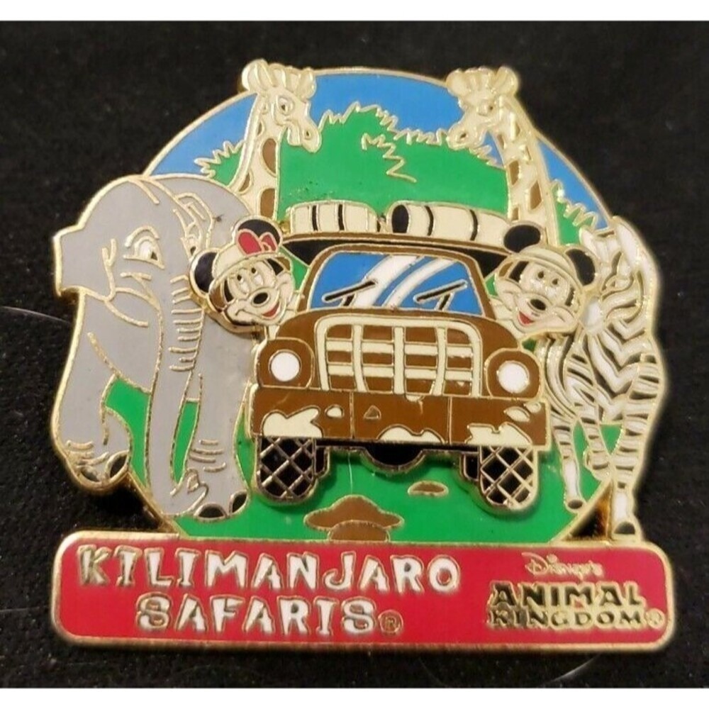 Disney Animal Kingdom Kilimanjaro Safaris Mickey Minnie Mouse 2004 Pin 54112